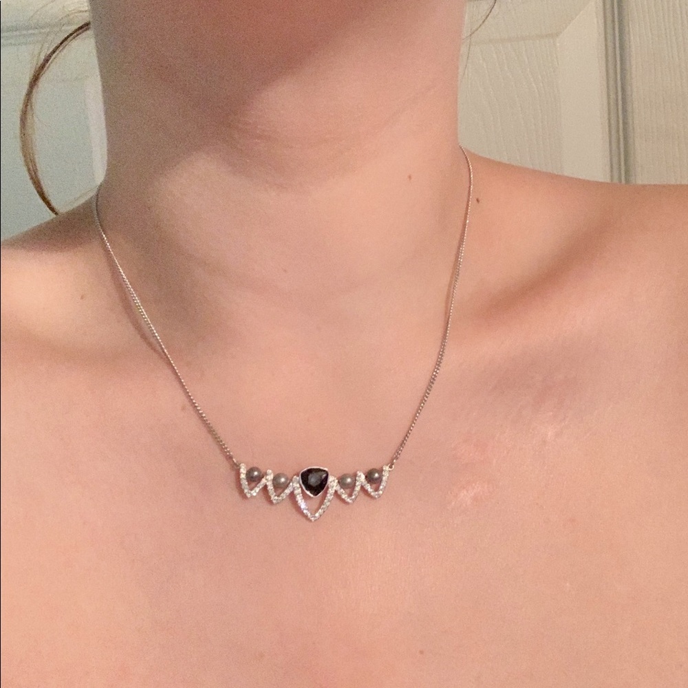 Swarovski Black Gemstone Necklace